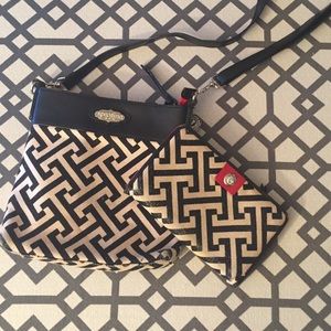 Spartina shoulder bag with a matching wallet!